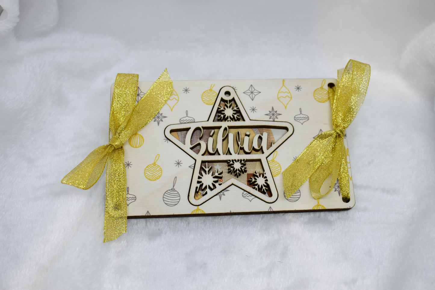 Sobre de madera para regalo personalizado