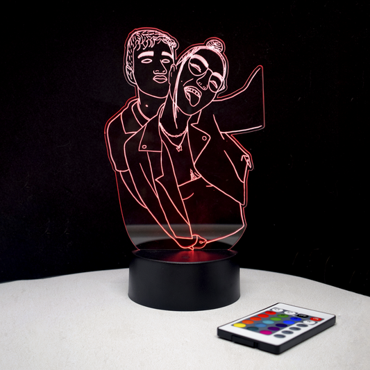 Lampara LED foto dibujo