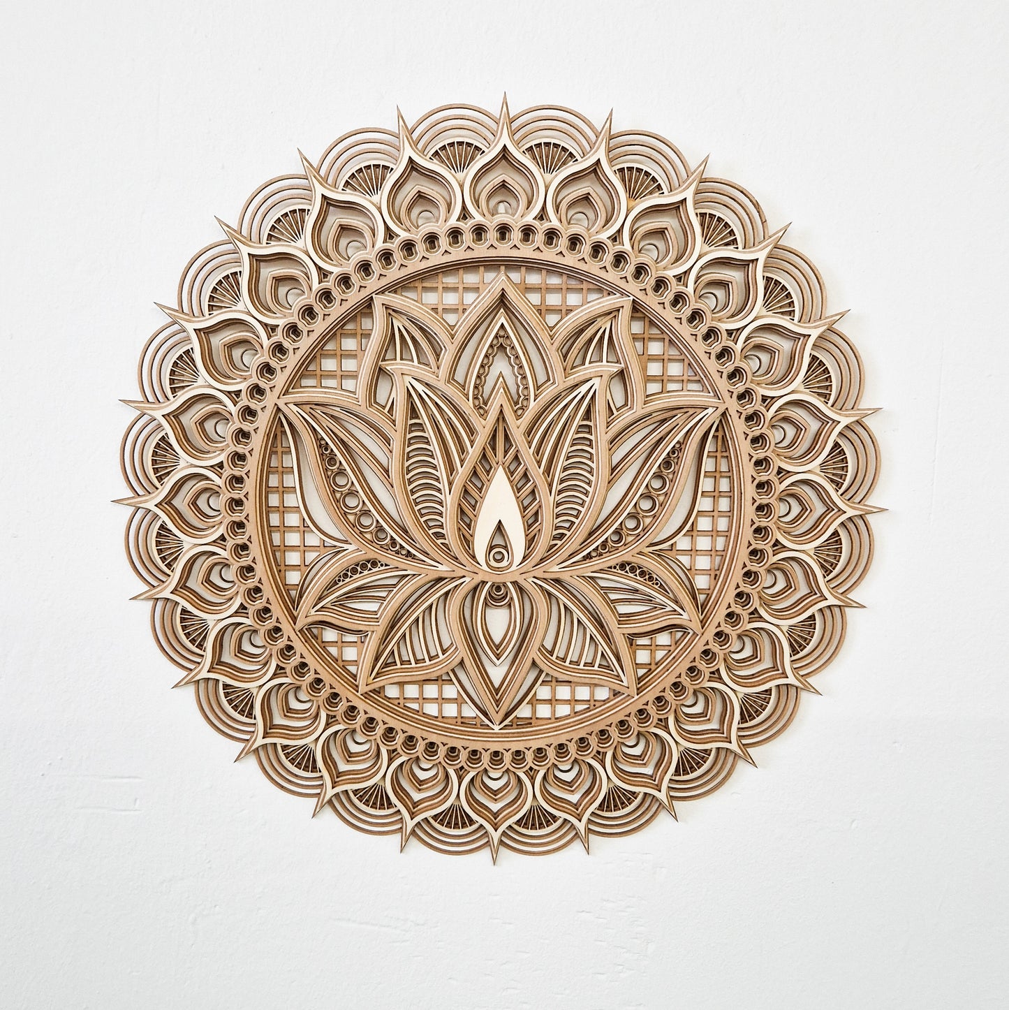 Mándala multicapa de madera