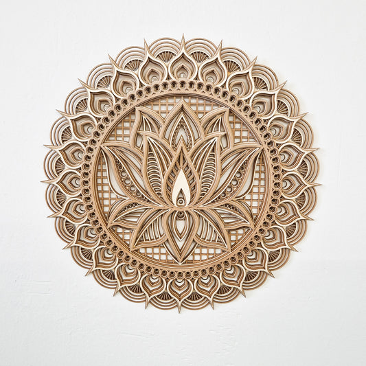 Mándala multicapa de madera
