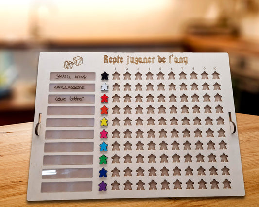 Tablero de desafío juegos de mesa de madera - Game Meter - Creative Laser