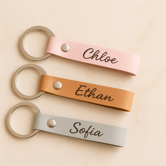 Llavero de polipiel personalizado - "ELEGANCE"