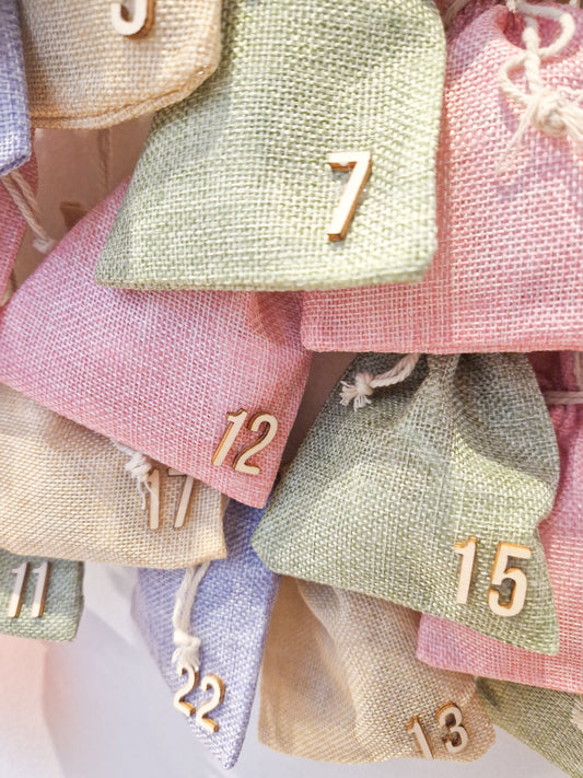 Calendari d'Advent amb sacs personalitzat