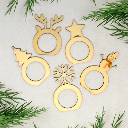 Pack 5 servilleteros Navidad