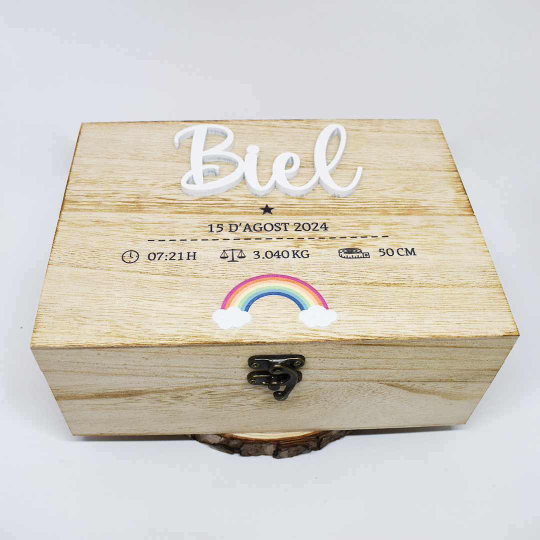 Caja de nacimiento personalizable