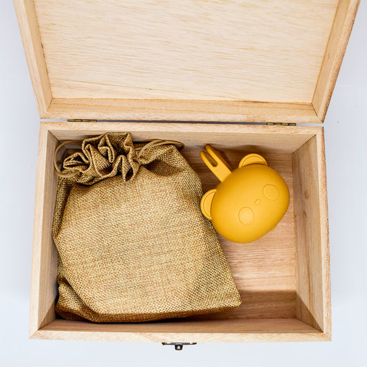 Caja de nacimiento personalizada detalles para bebés - caja de madera abierta - Creative Laser
