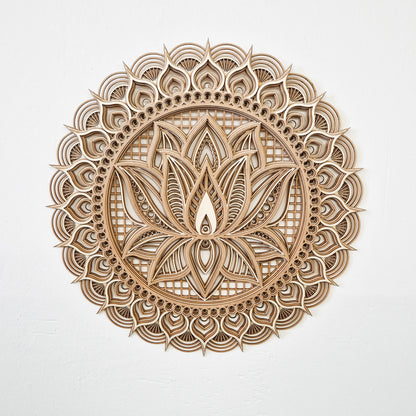 Mándala multicapa de madera
