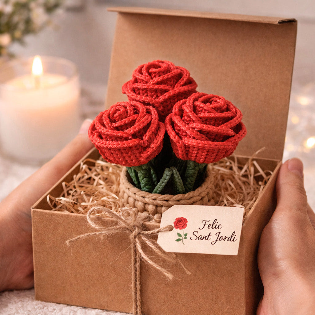 Rosa 3D en cajita