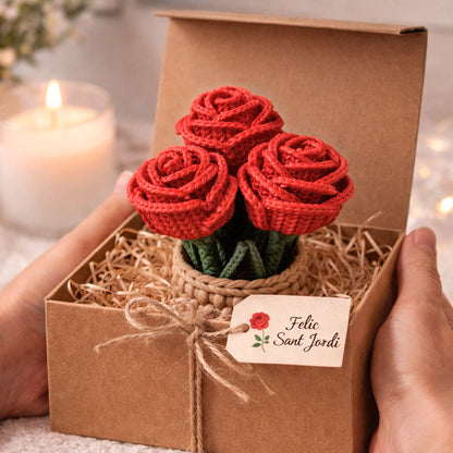 Rosa 3D en cajita
