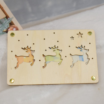 Sobre de madera para regalo Christmas