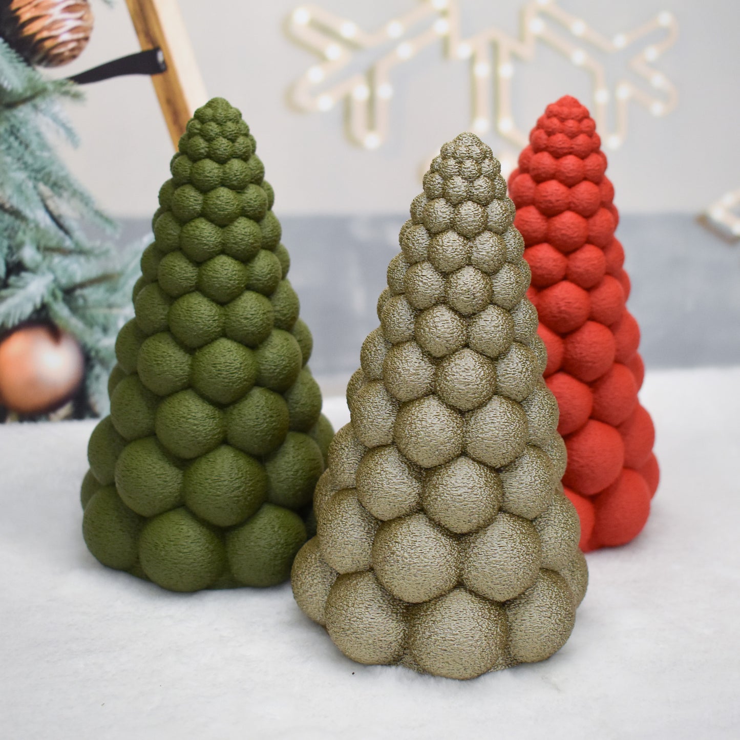 Árbol de Navidad moderno Bubble impreso en 3D 