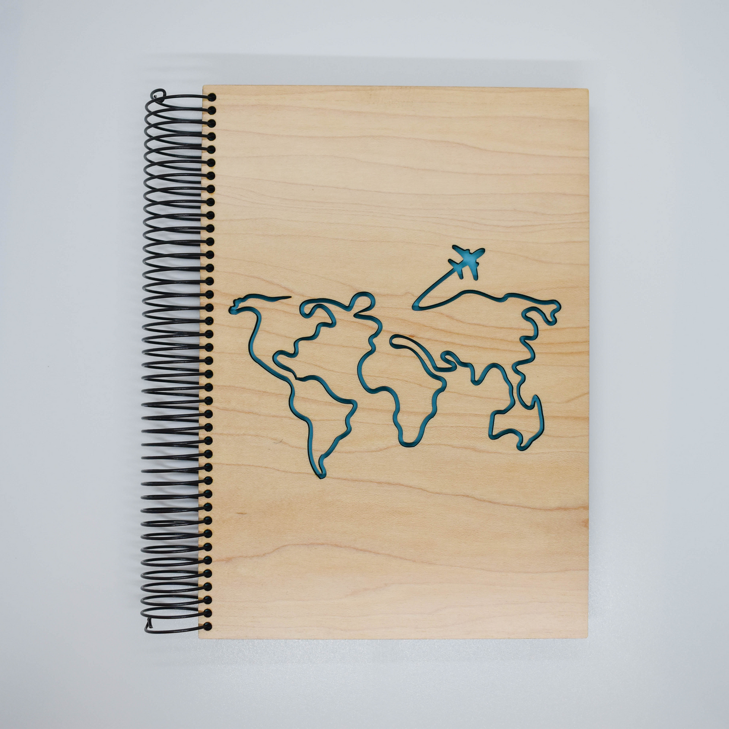 Libreta A5 mapa con avión