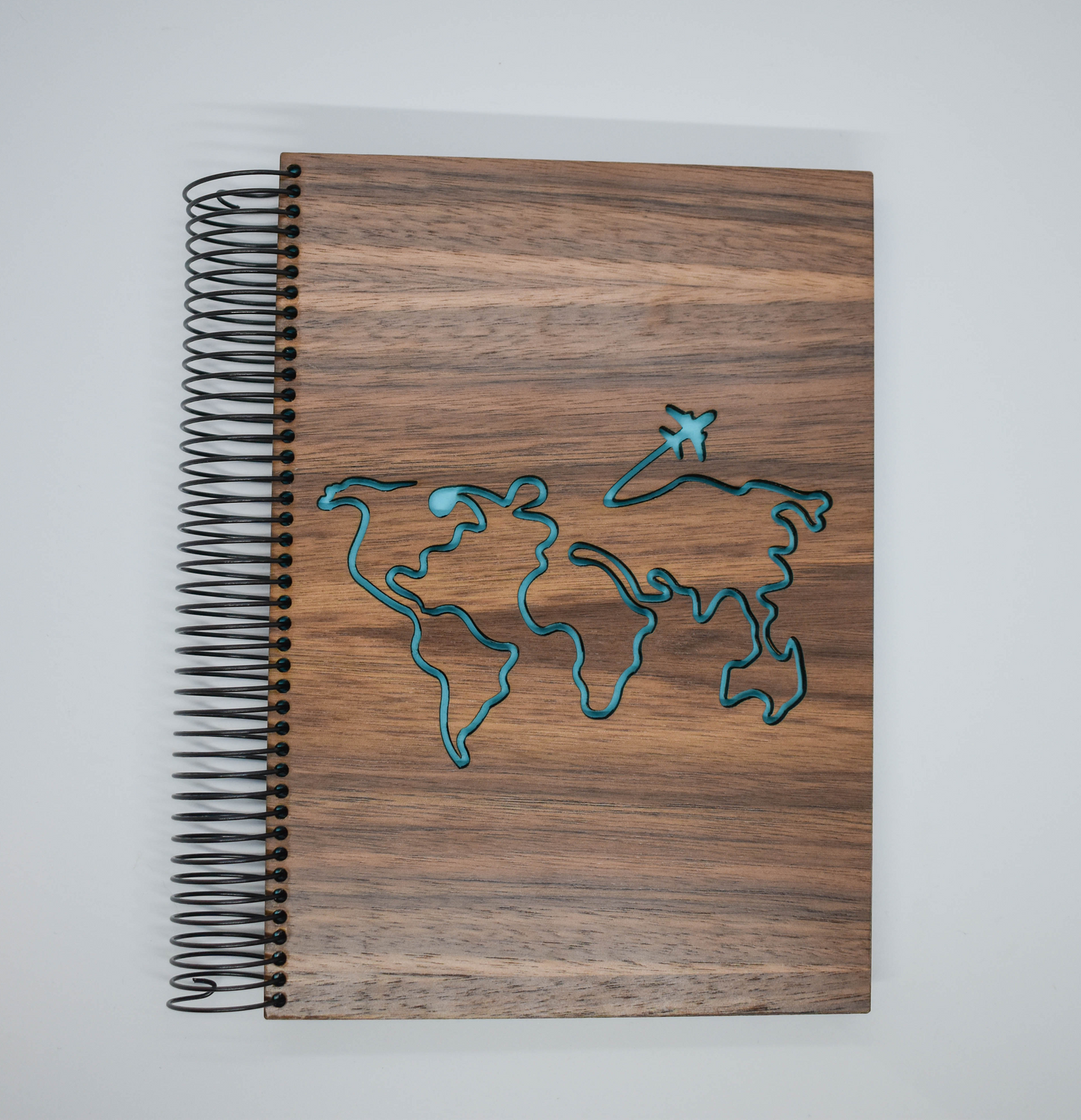 Libreta A5 mapa con avión