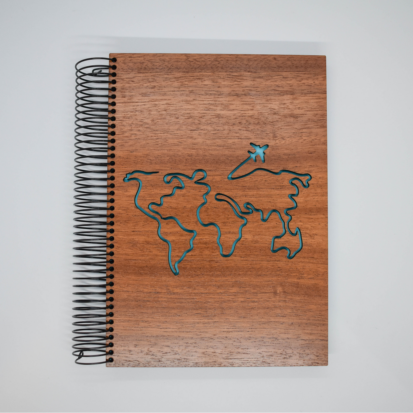 Libreta A5 mapa con avión