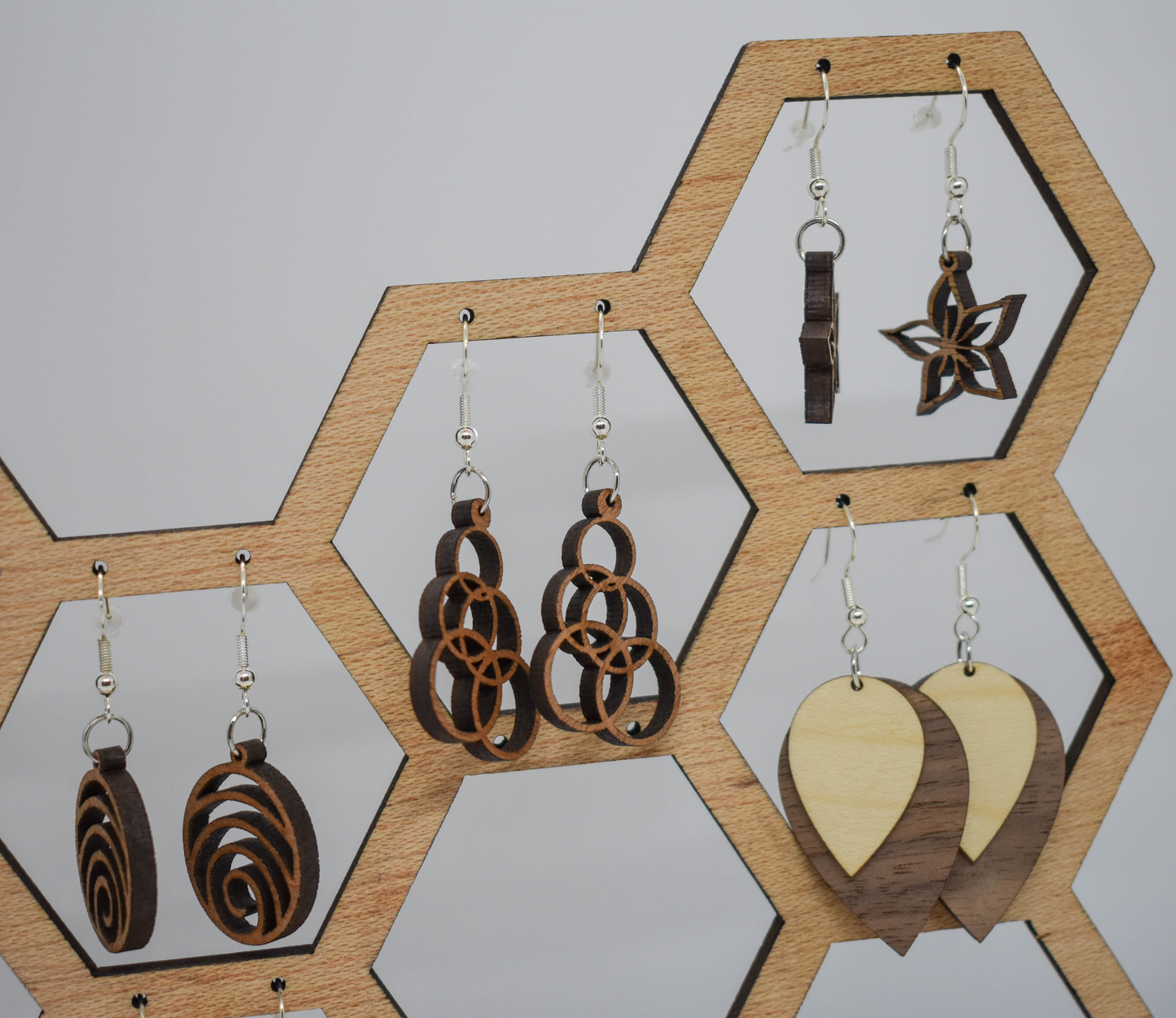 Pendientes de madera